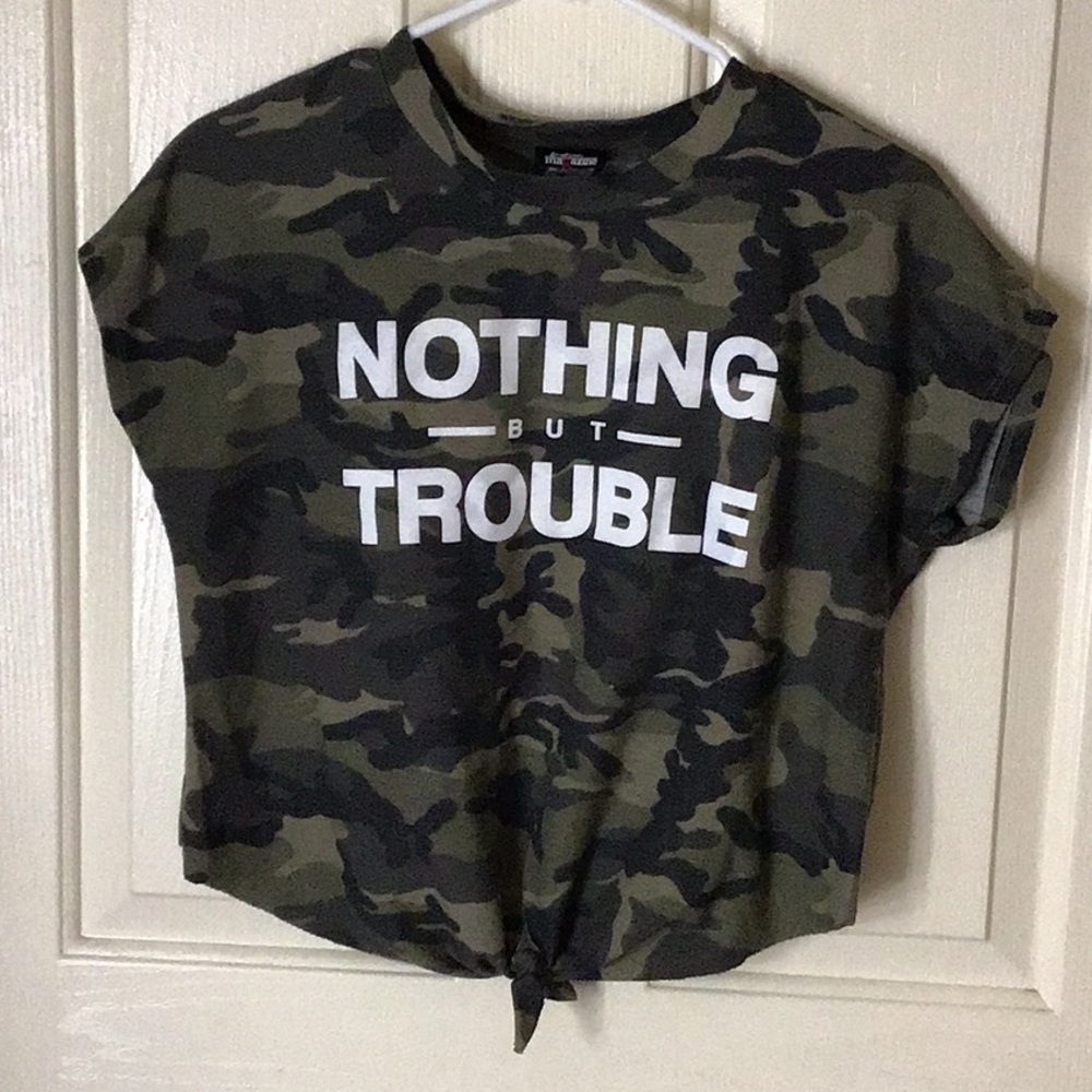 Camouflage crop top ❗️FINAL SALE❗️